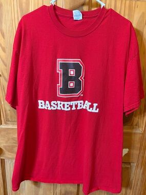 Red 'B' Basketball Graphic Tee